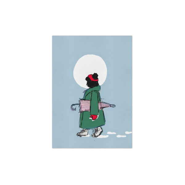 Postkarte "mond"