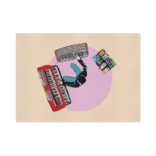 Postkarte "synthie"