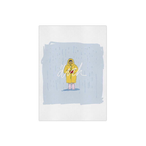 Postkarte "für dich (regen)"
