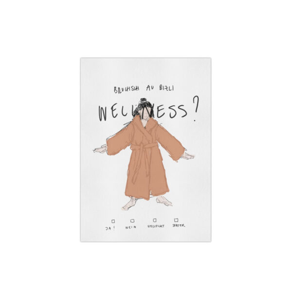 Postkarte "wellness"