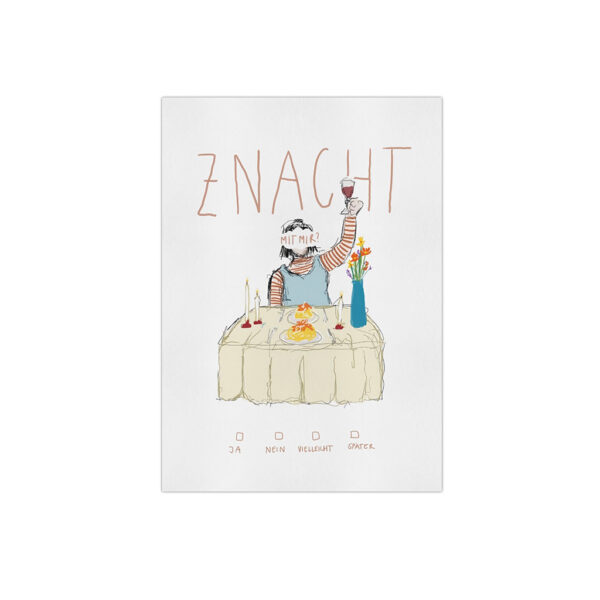 Postkarte "znacht"