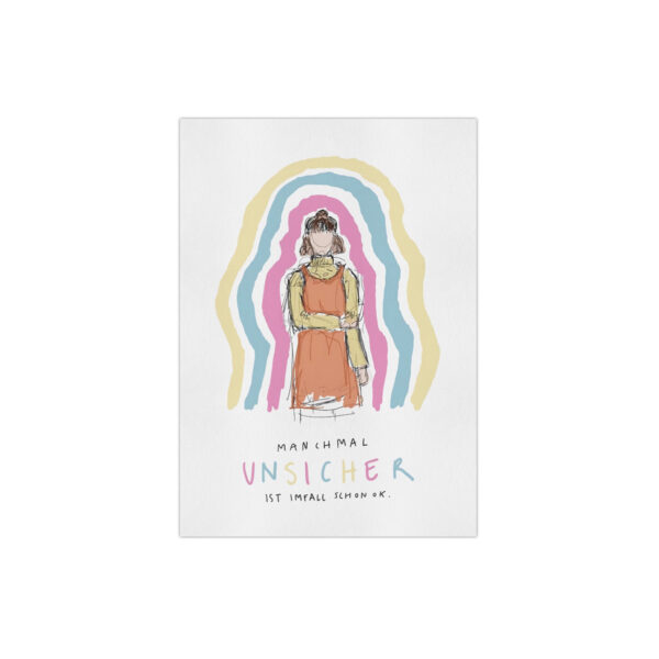 Postkarte "unsicher"