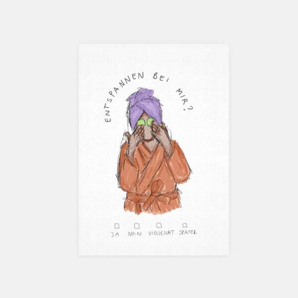 Postkarte "entspannen"
