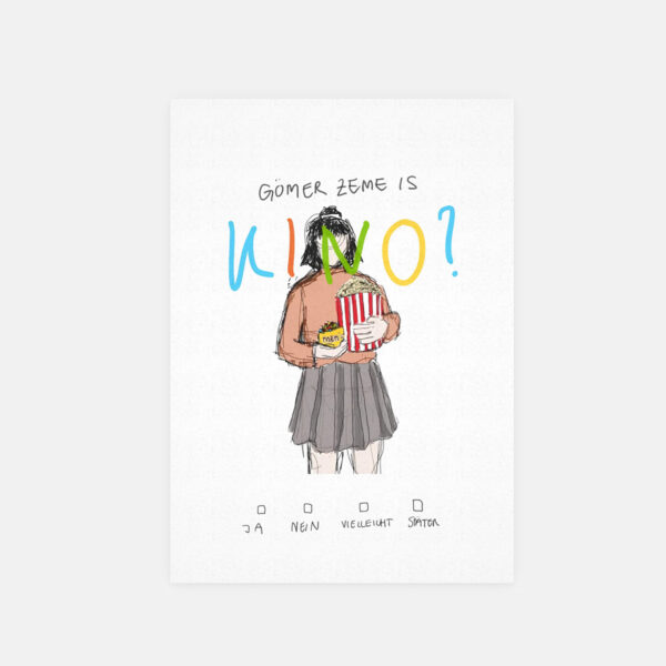 Postkarte "kino"
