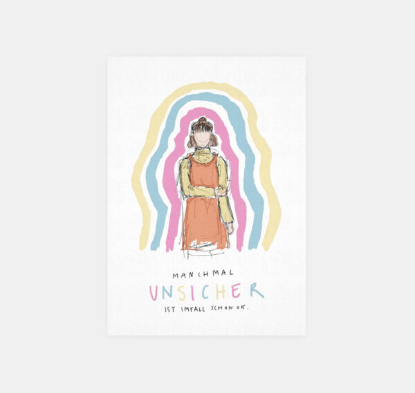 Postkarte "unsicher"