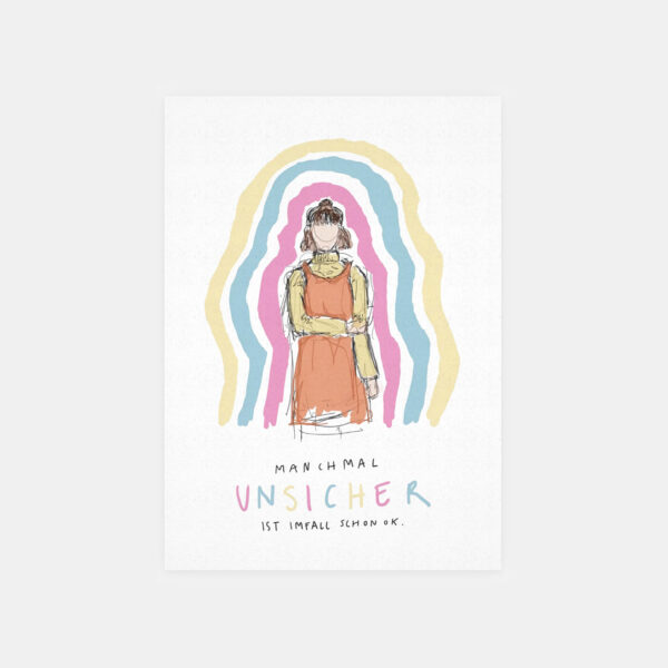 Postkarte "unsicher"