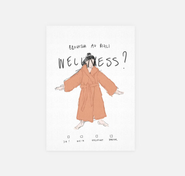 Postkarte "wellness"