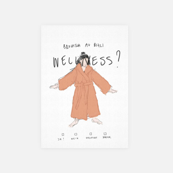 Postkarte "wellness"