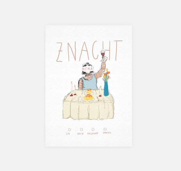 Postkarte "znacht"